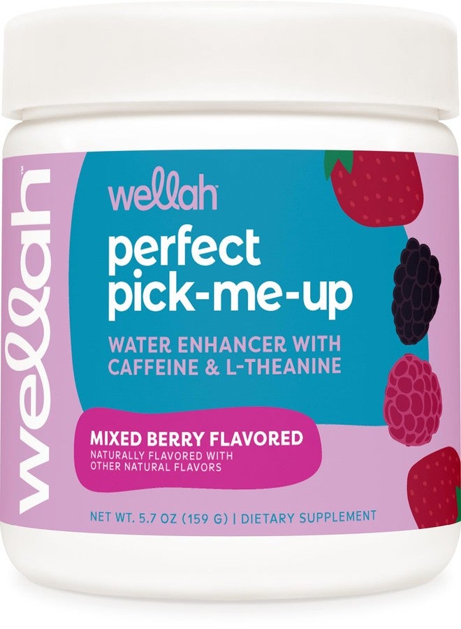 Wellah Perfect Pick-Me-Up (Mixed Berry) 30 Servings - Energy Boost Drink Mix - Image 1